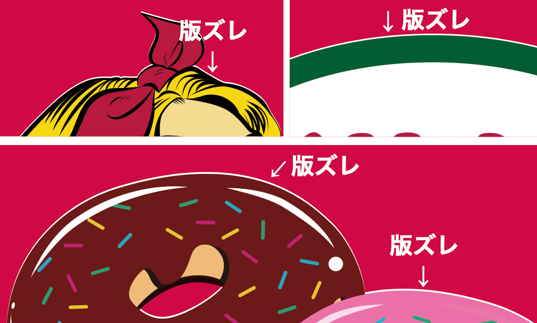 版ズレのイメージ