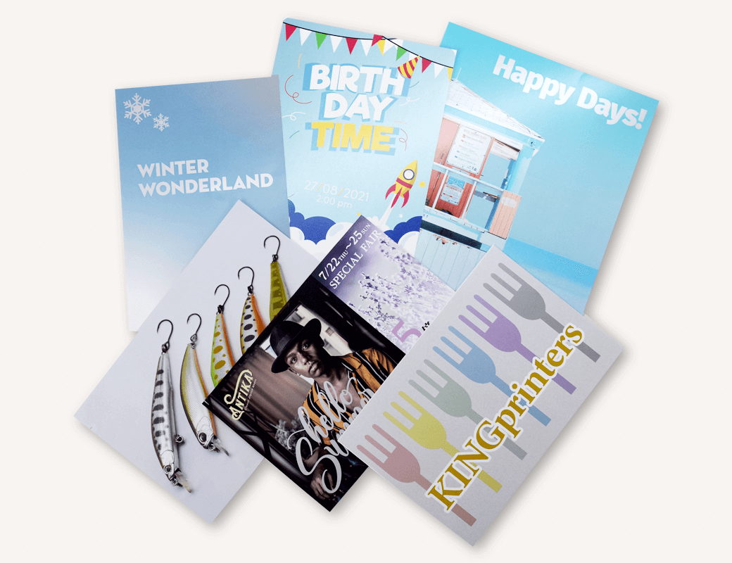 メタリック(シルバー)印刷 はがき・ポストカード