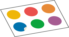 複数デザインのシート納品イメージ