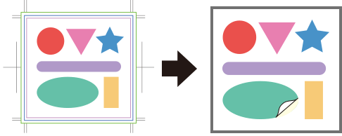 シートシールの仕上がりイメージ