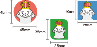 1つのデータ(シート)で複数のデザインを同時に入稿したい場合の例
