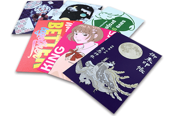 ホワイト+CMYK印刷 ポストカード