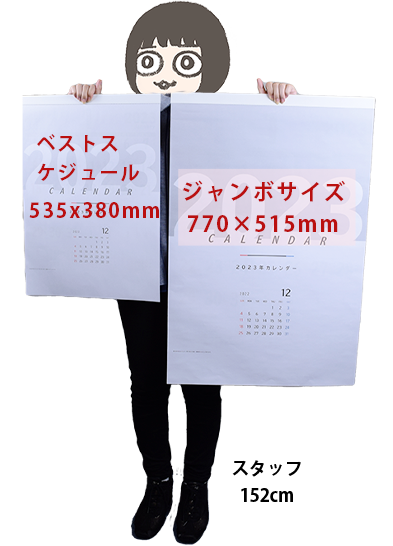 通常サイズとの比較画像