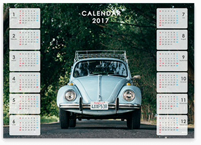壁掛けカレンダー一覧 印刷屋さんの名入れカレンダー