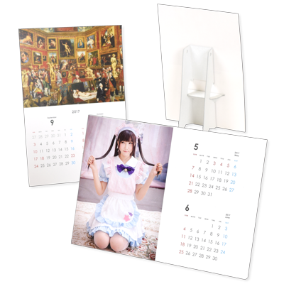 カレンダーの名入れ デザイン 印刷屋さんの名入れカレンダー