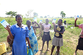 ウガンダの手洗い啓発活動3