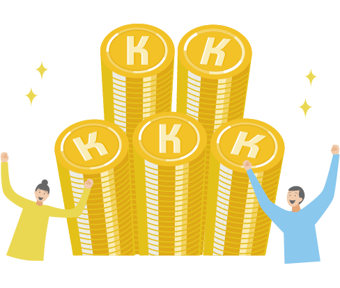 ポイントを受け取るのイメージ