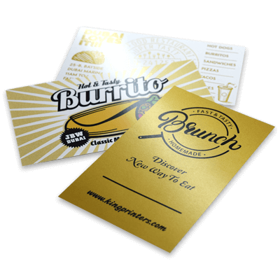 金銀特色 名刺 ショップカードの商品選択 ネット印刷のキングプリンターズ