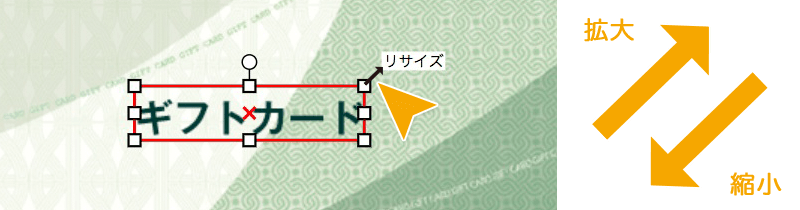 文字を拡大・縮小する方法