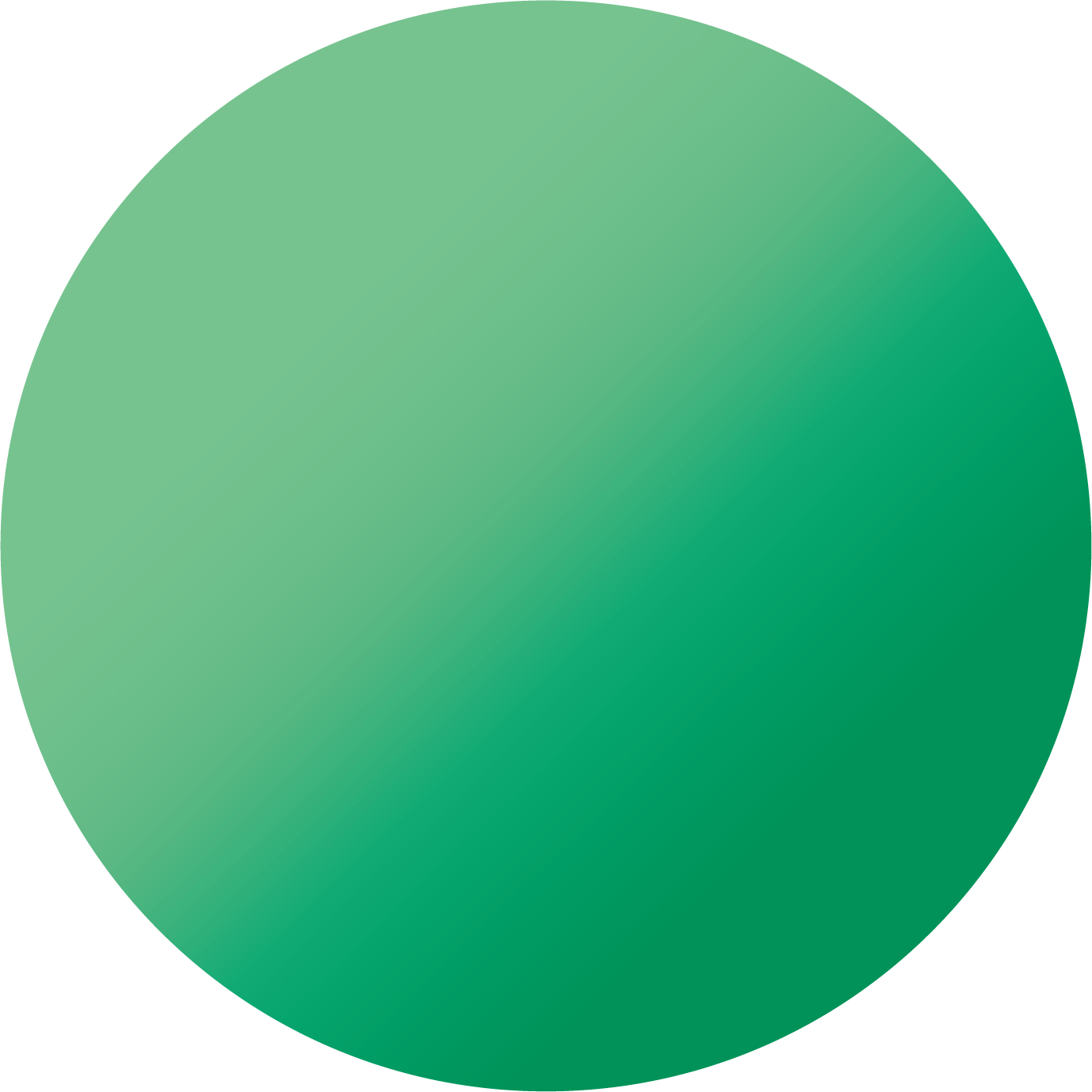 円形＿緑グラデーション