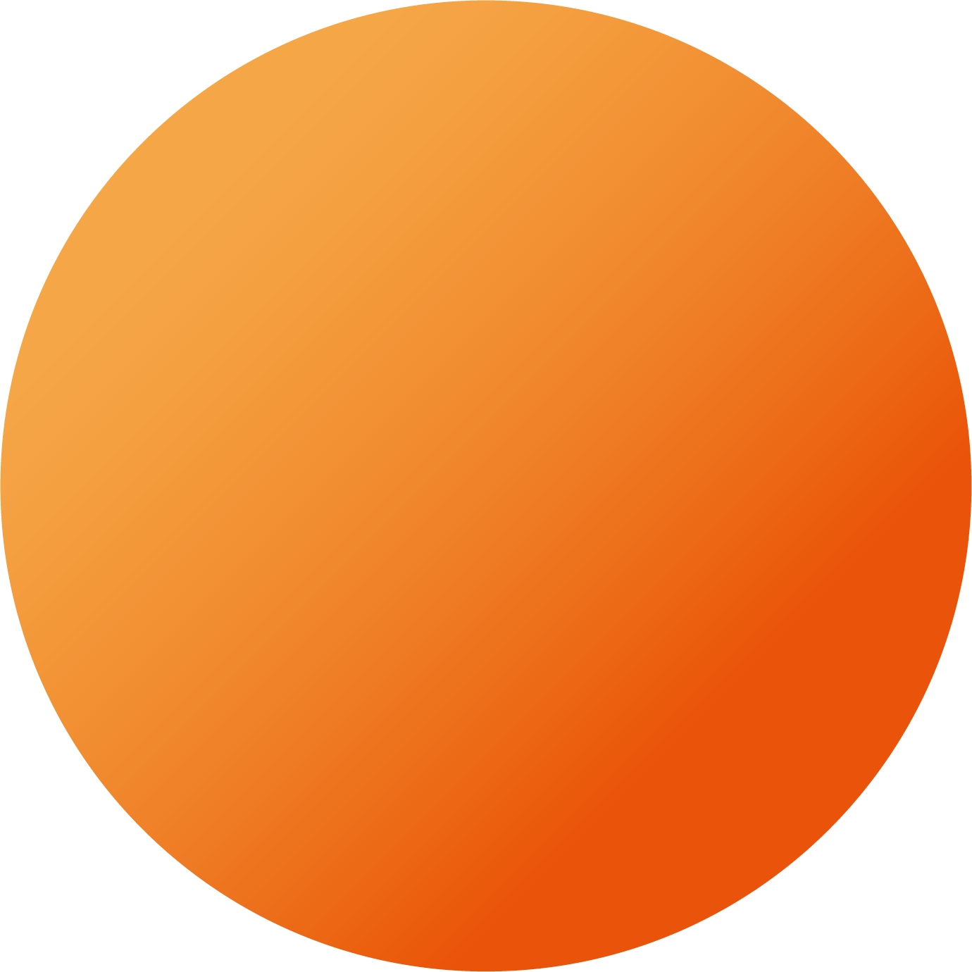 円形＿オレンジグラデーション