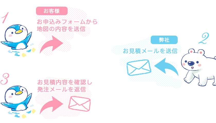 正式なご発注の旨をメールにてご返信ください