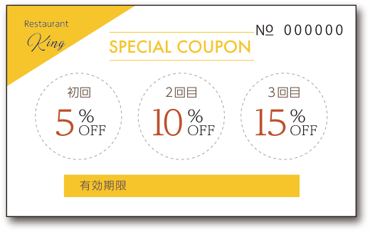 3ステップクーポン