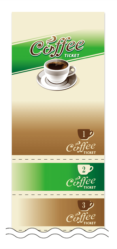 コーヒー回数券デザインテンプレート画像0004