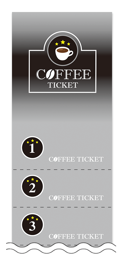 コーヒー回数券デザインテンプレート画像0009