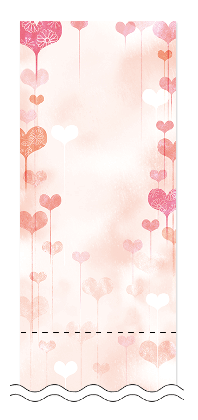 フリーデザイン「ハート・チョコレート」回数券テンプレート画像0018