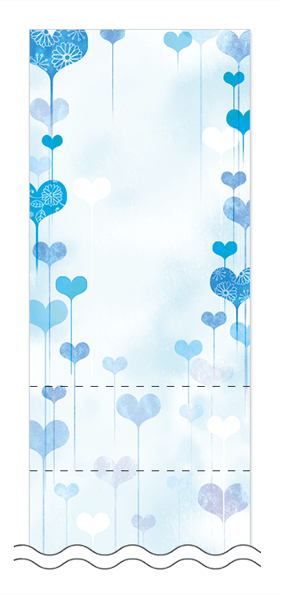 フリーデザイン「ハート・チョコレート」回数券テンプレート画像0020