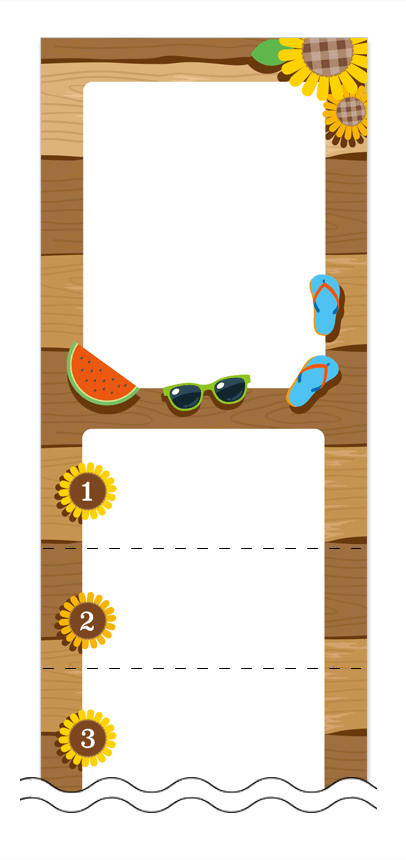 フリーデザイン「夏・涼・星空・ホタル」回数券テンプレート画像0033