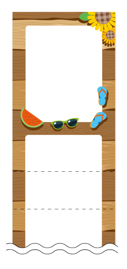 フリーデザイン「夏・涼・星空・ホタル」回数券テンプレート画像0034