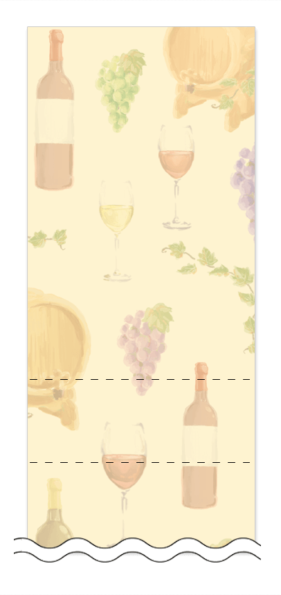 ビール・ワイン・日本酒の回数券 6枚綴りデザインテンプレート0044