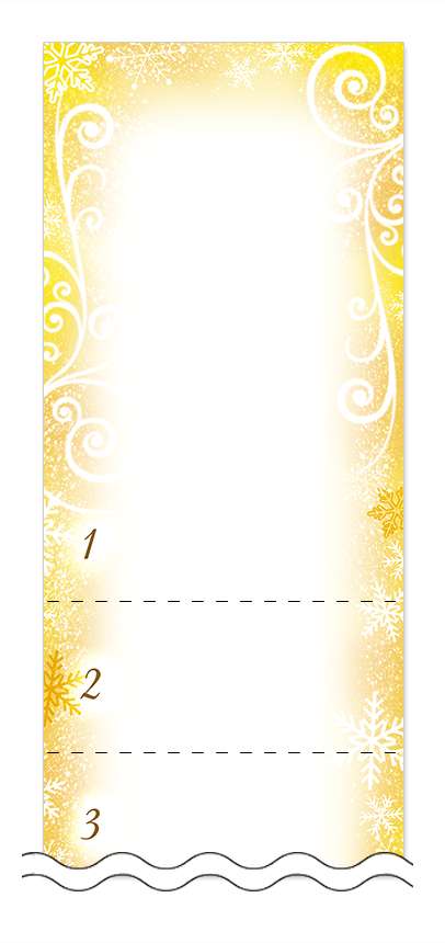 フリーデザイン「冬・雪・クリスマス」回数券テンプレート画像0049