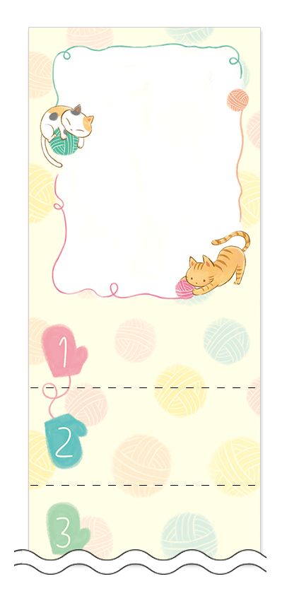 フリーデザイン「冬・雪・クリスマス」回数券テンプレート画像0053