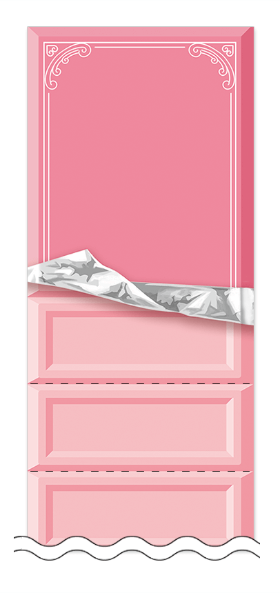 フリーデザイン「ハート・チョコレート」回数券テンプレート画像0076