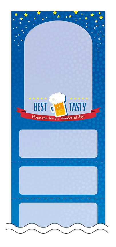 フリーデザイン「ビール・ワイン・日本酒」回数券テンプレート画像0088