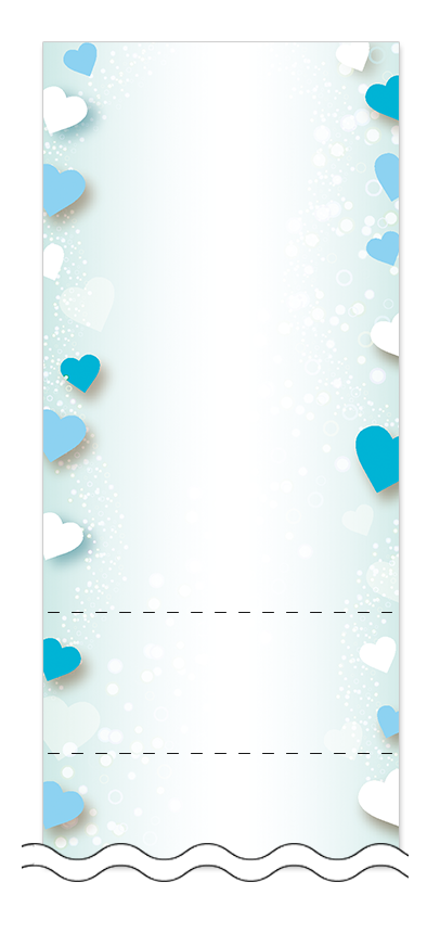 フリーデザイン「ハート・チョコレート」回数券テンプレート画像0100