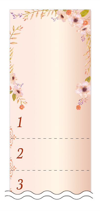 フリーデザイン「美容・ビューティー」回数券テンプレート画像0103