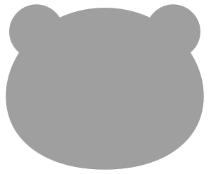 パンダ クマ型の紙うちわを無料デザイン クイックデザインonline