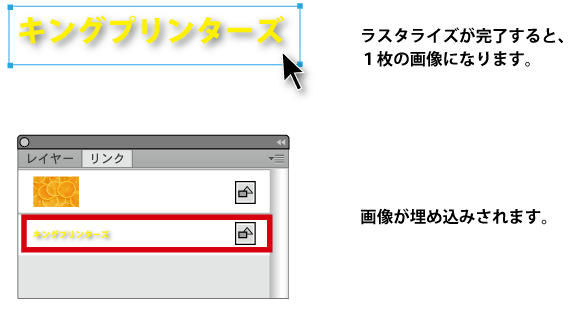 ラスタライズ後の画像