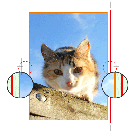 目立ちにくい例 白フチで作成される場合2