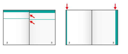 見開きのデザイン パターン1