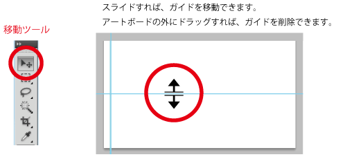 ガイドのロック・解除