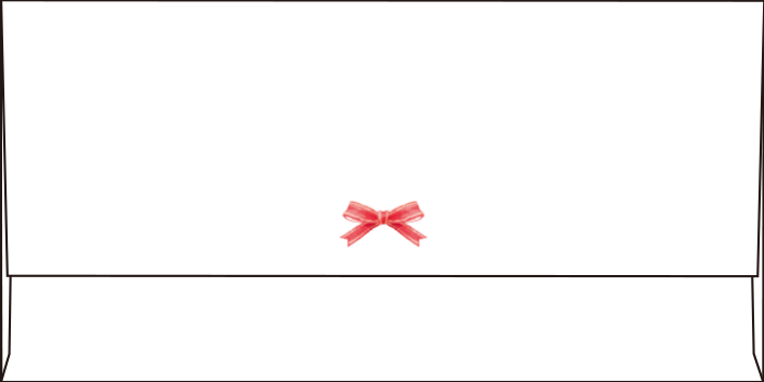 金券封筒のデザイン2 フタ面