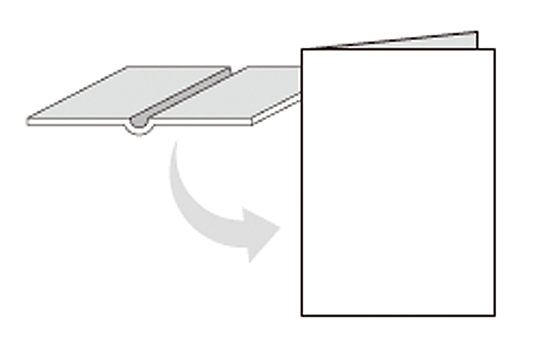 筋入れ+折り(背割れ対策)のイメージ