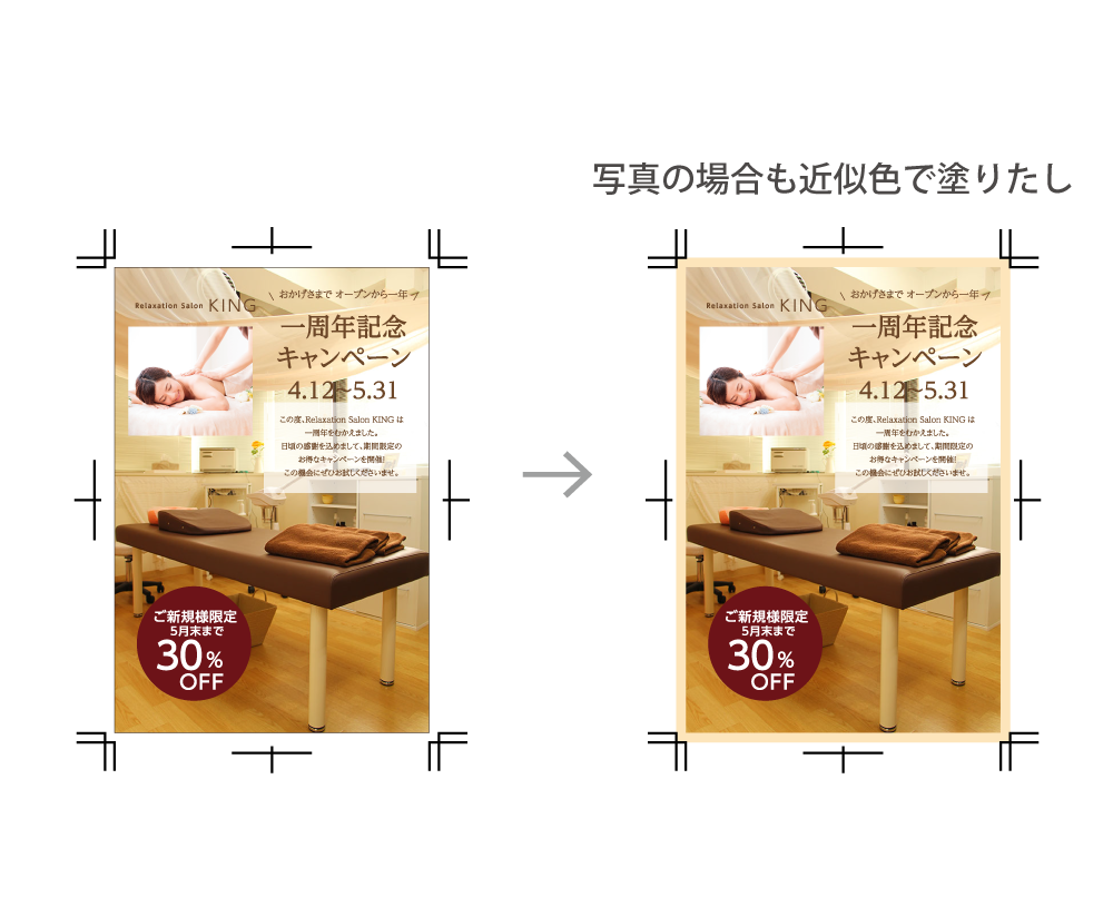 塗りたしの作成サンプル2