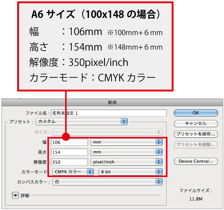 フォトショップのガイド作成の説明 ネット印刷のキングプリンターズ