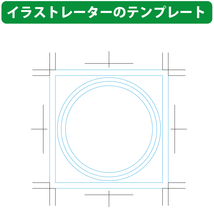 円形ステッカーデータ作成の説明 ネット印刷通販のキングプリンターズ