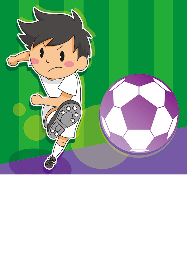 少年サッカーDMカード　デザインテンプレート