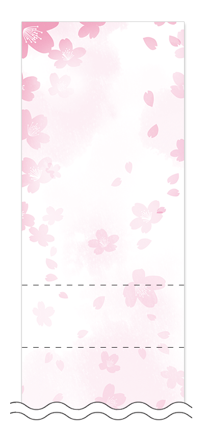 桜の回数券デザイン
