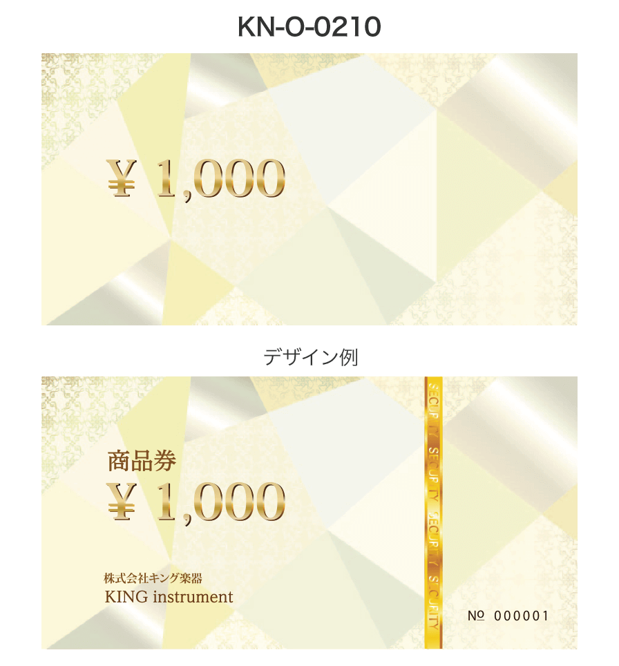金券テンプレート【kn-o-0210】