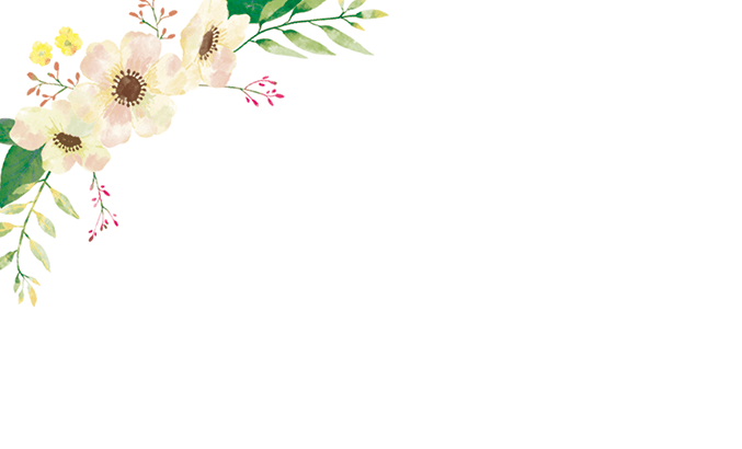 お花・花束・樹木・植物の名刺デザインテンプレート