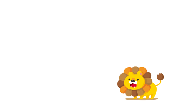 ライオンのショップカードデザインテンプレート