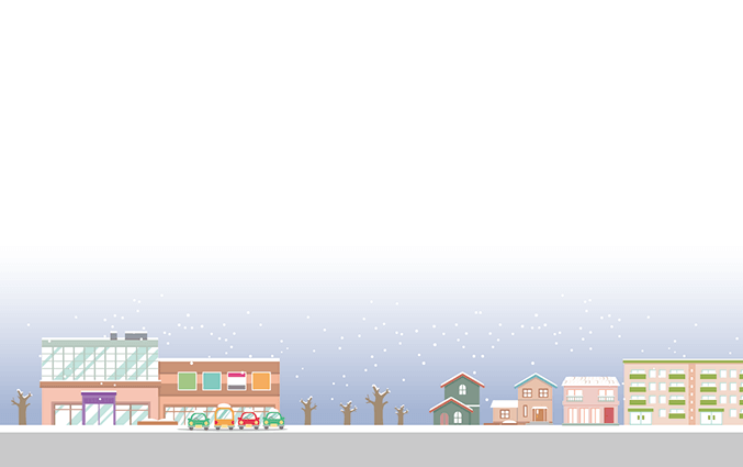 街の風景・都市・住宅のショップカードデザインテンプレート