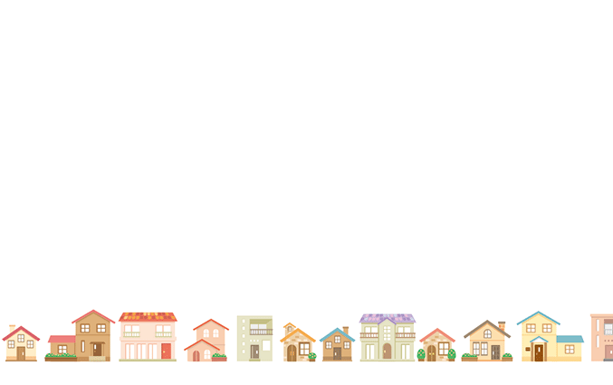 街の風景・都市・住宅のショップカードデザインテンプレート