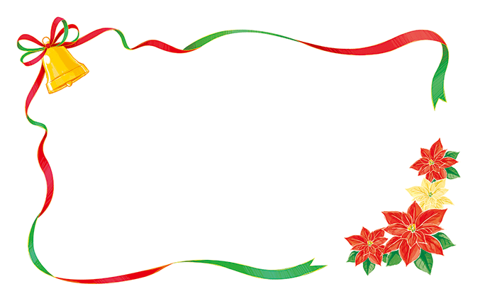 クリスマス・サンタクロースのショップカードデザインテンプレート