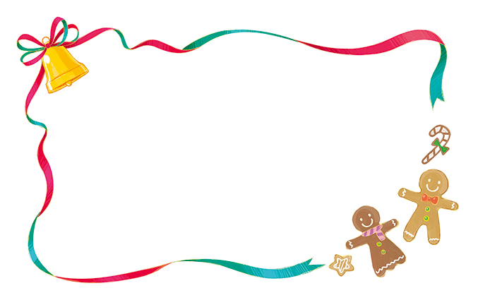 クリスマス・サンタクロースのショップカードデザインテンプレート