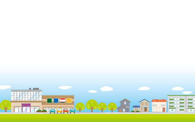 街の風景・都市・住宅のショップカードデザインテンプレート